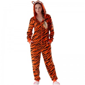 Tenue de pyjama Onesie en microfibre polaire pour femme
