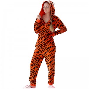 Tenue de pyjama Onesie en microfibre polaire pour femme