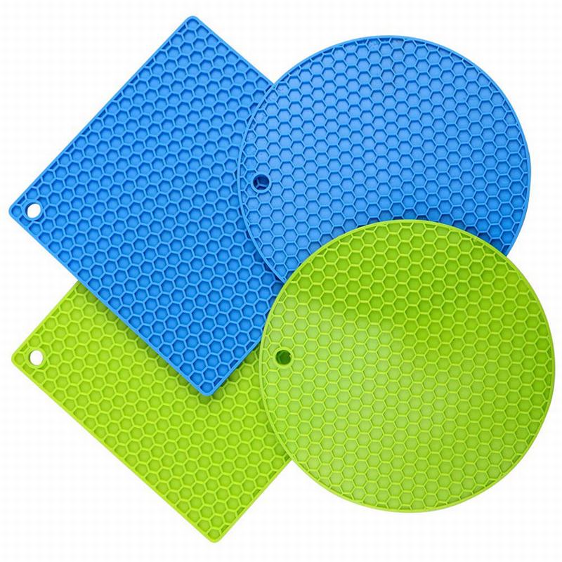 Vente chaude plaquettes de tasse en silicone antidérapant tapis de pad coaster en silicone