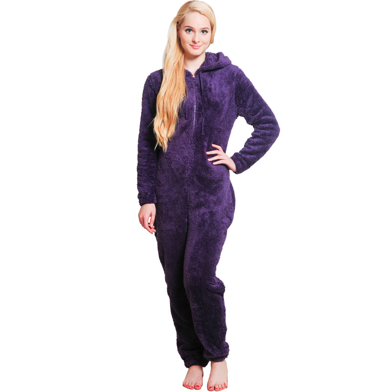 Pyjama Violet Pour Onesie Adultes