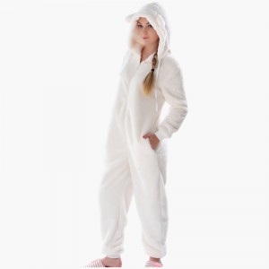Femmes Adultes Onesie Pyjamas À Capuche Avec Oreilles Animales