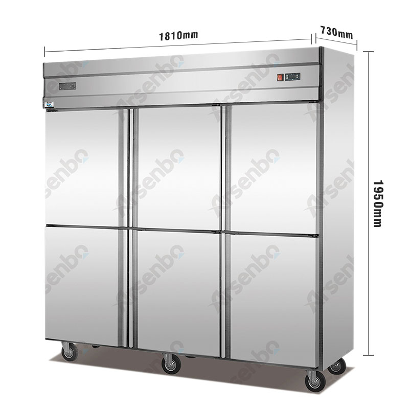 Refroidissement à cycle d'air de cuisine et réfrigérateur commercial vertical écologique