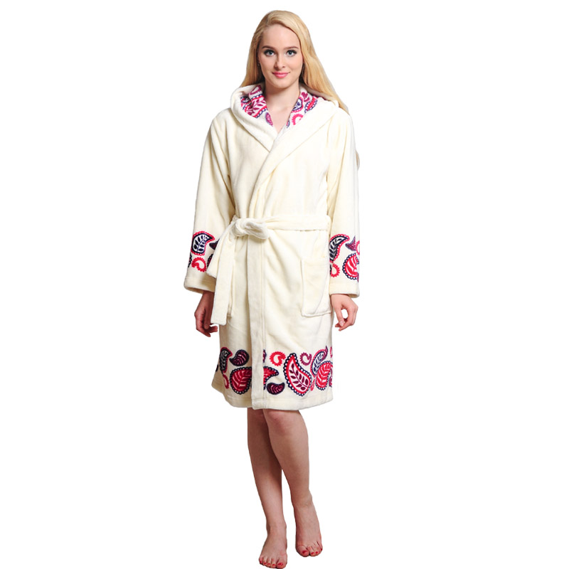 Pyjamas à capuche femme en molleton de flanelle polaire