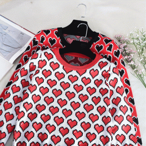 Pull en maille jacquard pour femmes en coton 100% OEM \u0026 ODM