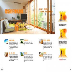 Plancher chauffant en fibre de carbone