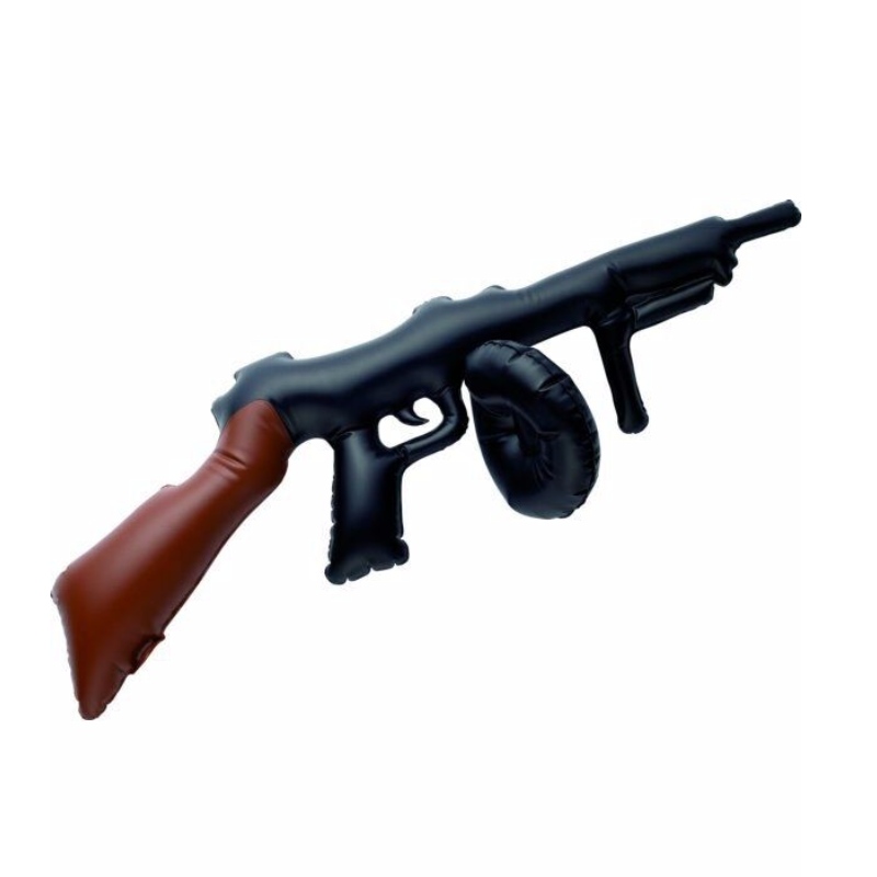 Accessoires de fête En Gros Gonflable Gonflable Tommy Gun 80cm Grande Fun Party ou Déguisement Accessoire