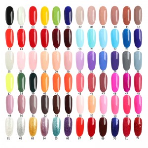 Kamayi 72 couleurs gel professionnel de vernis à ongles UV / LDE sans ongles à séchage rapide