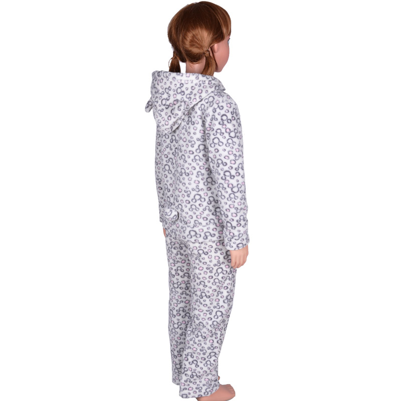 Ensemble de pyjama imprimé en molleton corail pour enfants