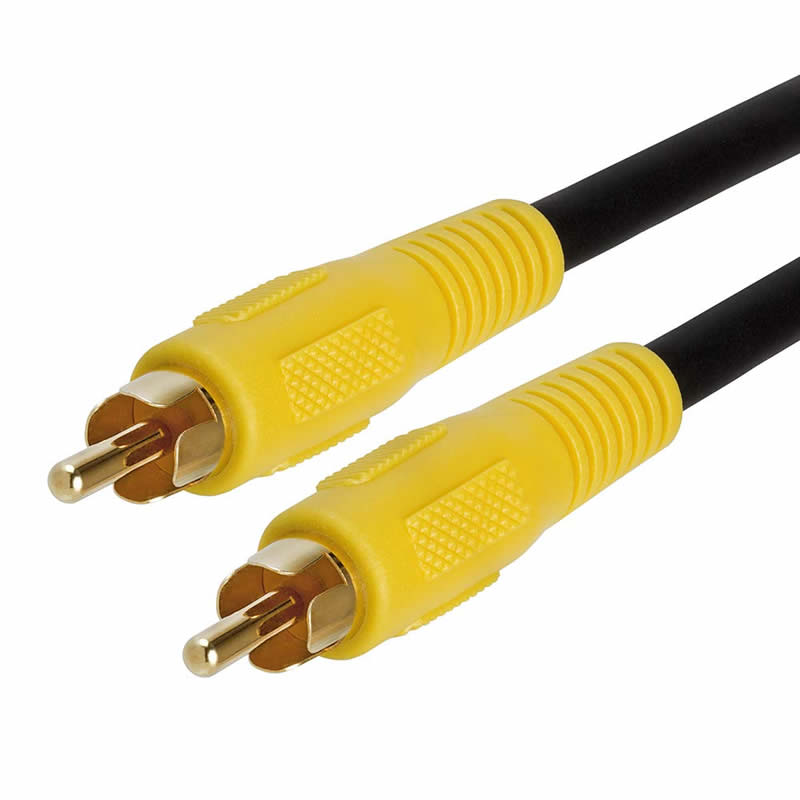 Câble subwoofer RCA (câble composite audio / vidéo mâle / mâle à RCA mâle) Câble coaxial S / PDIF, câble audio numérique pour récepteurs audiovisuels, systèmes hi-fi
