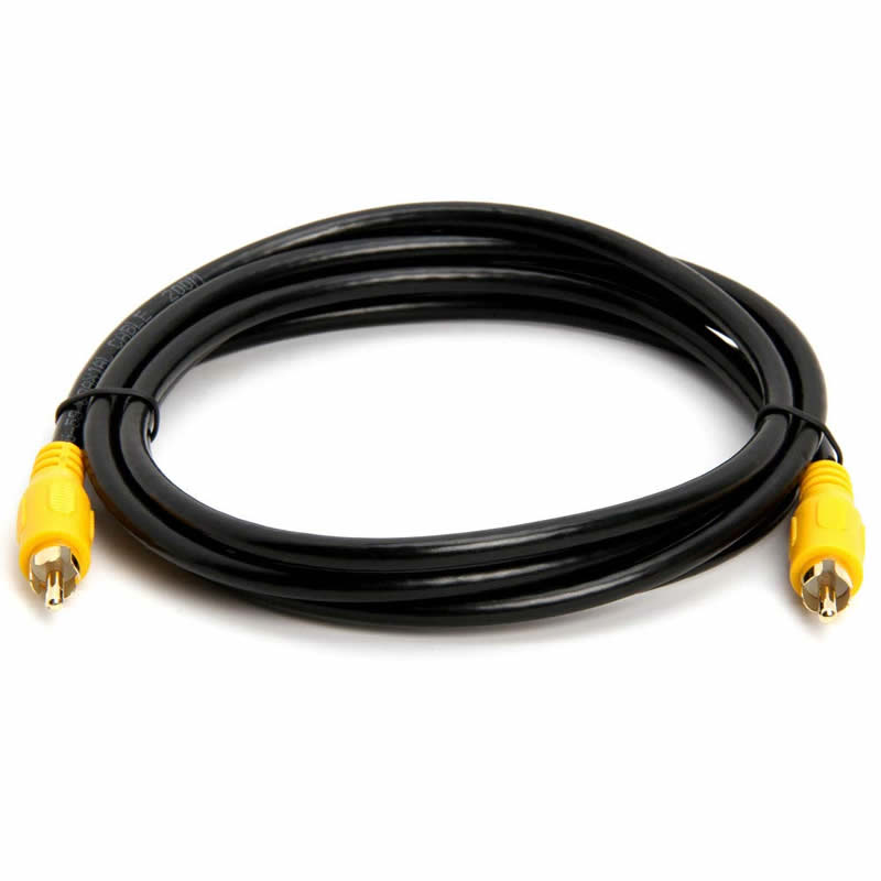 Câble subwoofer RCA (câble composite audio / vidéo mâle / mâle à RCA mâle) Câble coaxial S / PDIF, câble audio numérique pour récepteurs audiovisuels, systèmes hi-fi