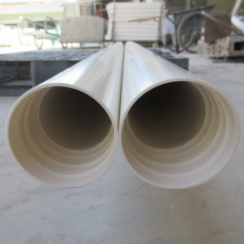 Tuyau de tubage de puits à alésage en PVC à haute pression d'extrémité de filetage