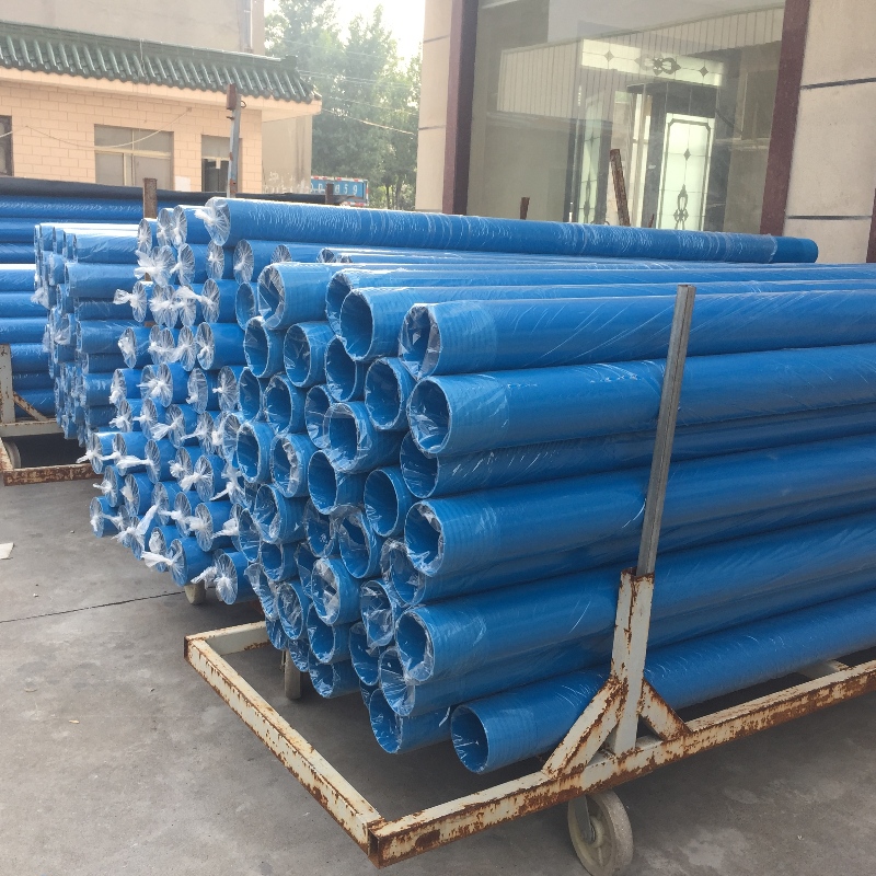Tuyau d'enveloppe de PVC de couleur bleue à haute pression pour le puits d'eau