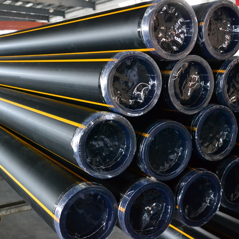 Fournisseur chinois de tuyaux de gaz en PEHD avec ligne jaune