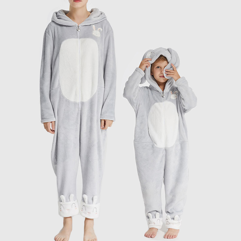 Onesie en molleton de flanelle assorti