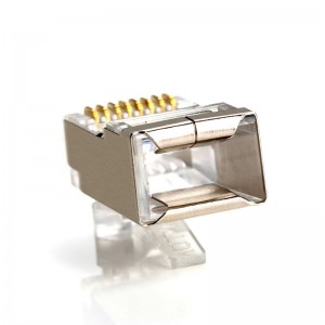 Connecteur RJ45 CAT5E CAT6 Sertissage Ethernet Connecteur STP 8P8C Modular Crystal Head Plug