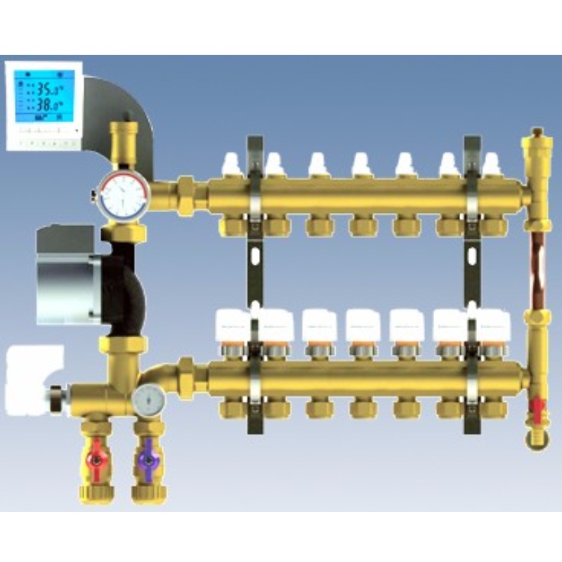 CDX20.1 ... centrale de régulation de la température de mélange d'eau de chauffage par le sol