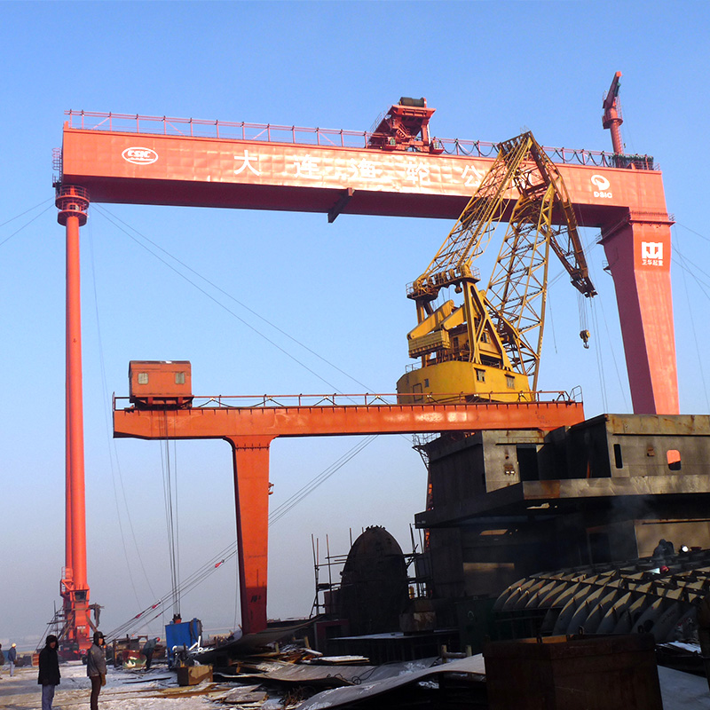 Grue de portique de double poutre de construction navale