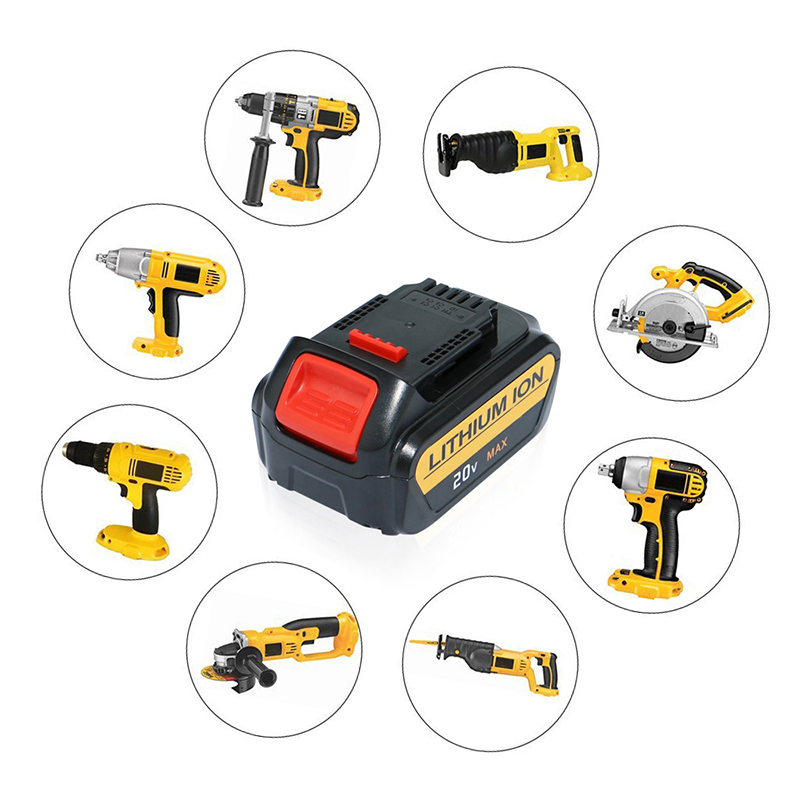 Li-ion 4000mAh 20V Batterie Power Drill de remplacement pour Dewalt DCB180, DCB181, DCB182