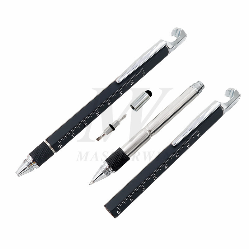 Stylet multi-fonctions 6 en 1 avec stylet / règle / support pour téléphone portable / ouvre-porte / tournevis BP19-003