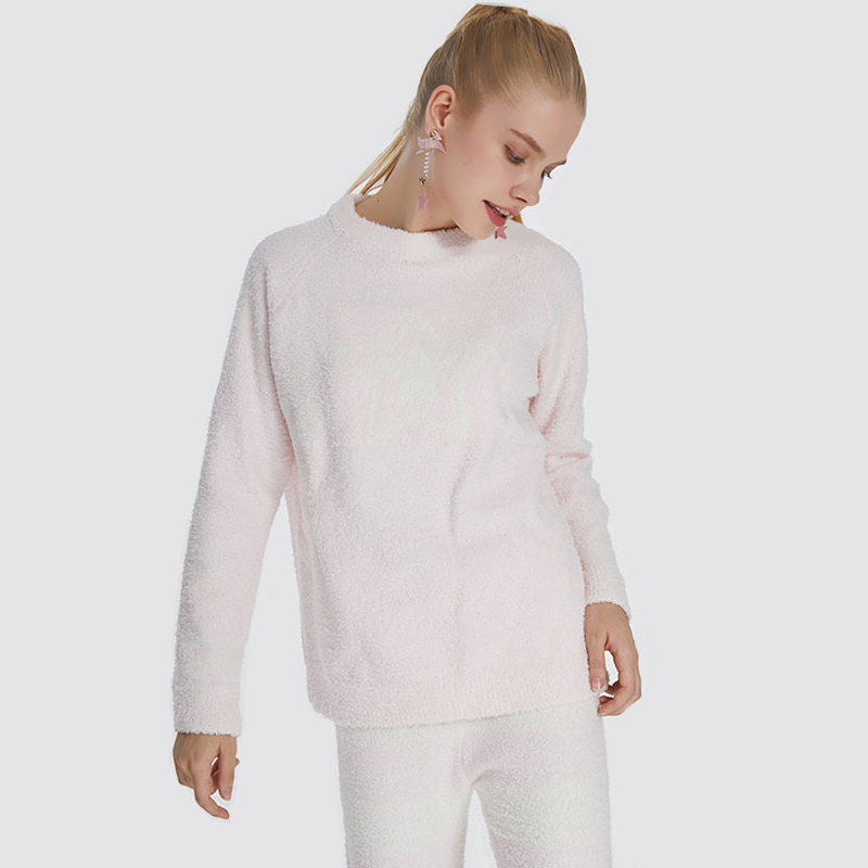 Ensemble de pyjama en laine polaire élastique pour femmes