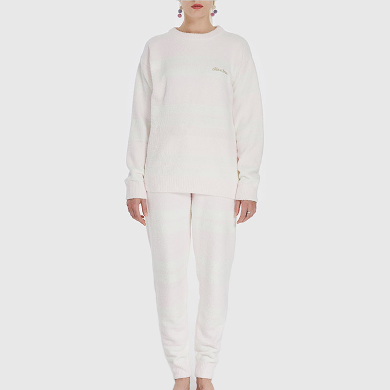Ensemble de pyjama en polaire en microfibre élastique pour femmes