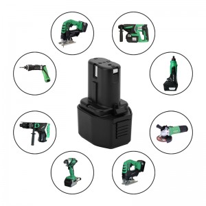 EB7S, FEB7S, EB712 Batteries de rechange Ni-Cd 1700mAh 7.2V pour perceuses Hitach