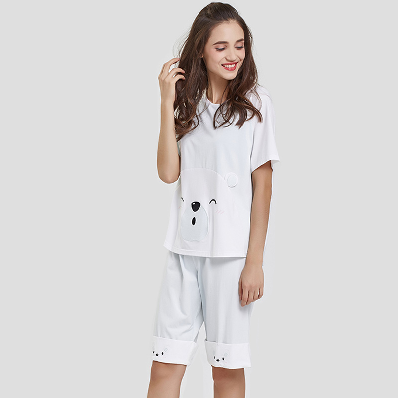 Ensemble de pyjama en modal jersey pour femmes en tissu