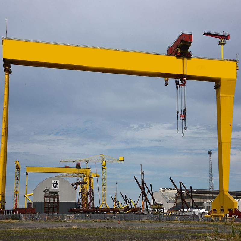 Grue de portique à double poutre pour la construction navale