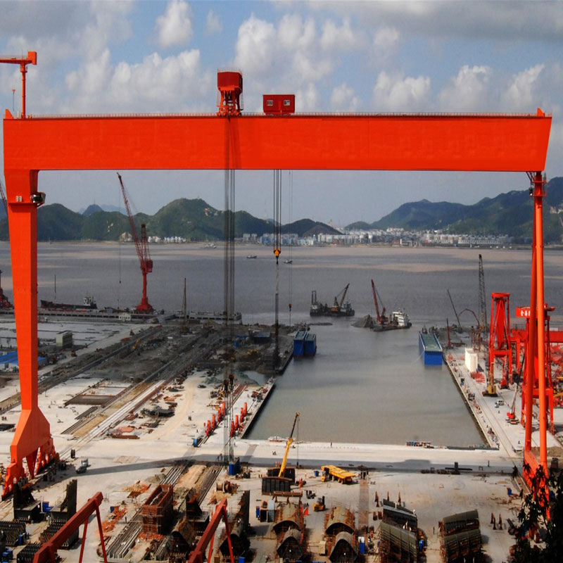 Grue de portique à double poutre pour la construction navale