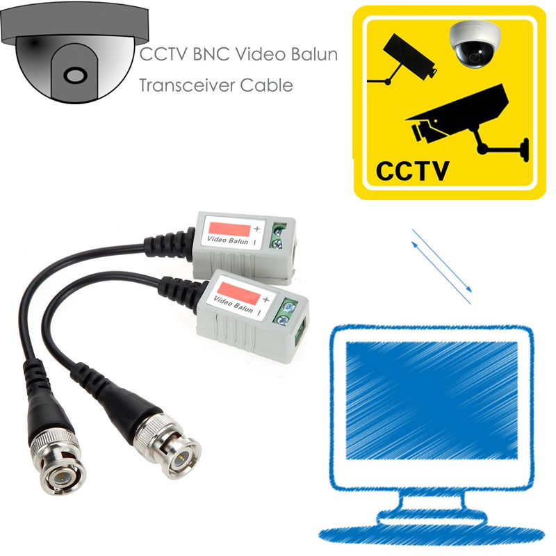 Câble émetteur-récepteur Balun Mini BNC Video