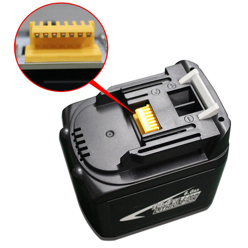 Batteries de rechange de rechange Li-ion 14.4V 6000mAh pour les perceuses Makita BTW250Z, BUB142Z