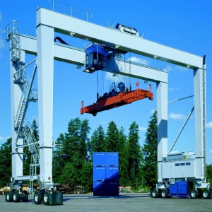 Grue à portique pour conteneurs à pneus en caoutchouc (grue RTG)