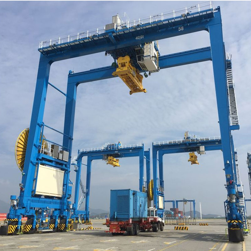 Grue à portique pour conteneurs à pneus en caoutchouc (grue RTG)