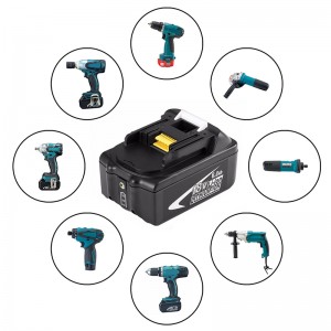 La batterie de rechange de Li-ion 18V 6000mAh emballe des perceuses sans fil pour Makita BL1850, 194205-3, 194309-1