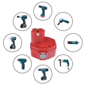 Remplacement de batterie de perceuse électrique de bonne qualité Ni-Mh 2000mAh 14.4V pour Makita 1435, 1435F, 192699-A