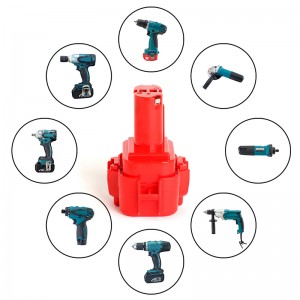 9102, 193977-7, 192595-8 Bloc-piles Ni-Mh de 9,6 V à 2000 mAh pour outil électrique Makita
