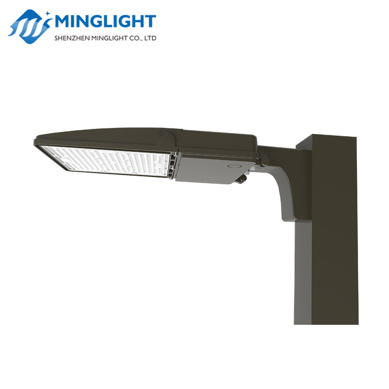 Lampadaire LED pour lampadaire ShoeBox avec capteur de mouvement et cellule photoélectrique IP65