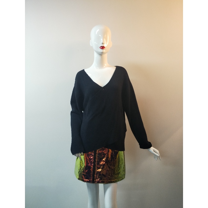 PURE COLLECTION NOIR V-NECK PULL RLWS0072F