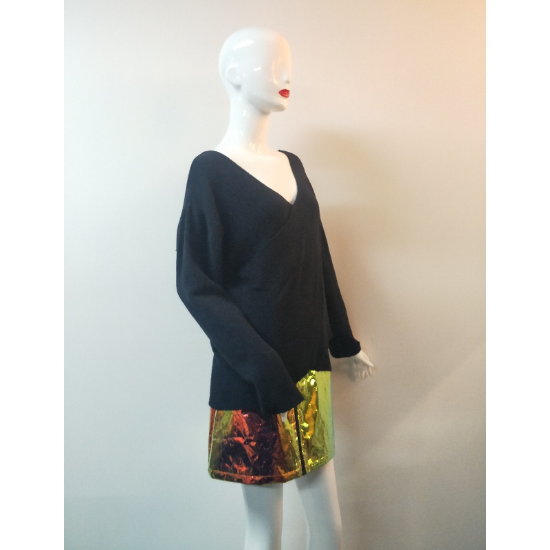 PURE COLLECTION NOIR V-NECK PULL RLWS0072F