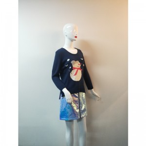 PULL CÔTÉ FENTE À IMPRIMÉ CARTOON NAVY RLWS0088F
