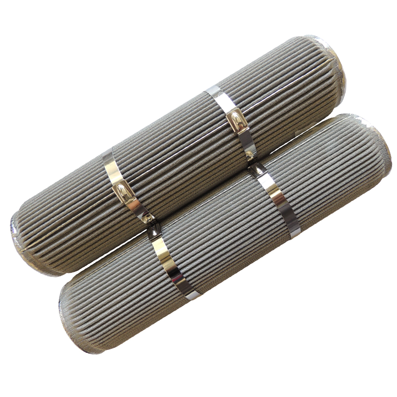 Bougie filtre plissée en acier inoxydable 316