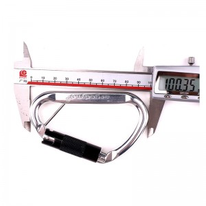 Aluminium aviation alpinisme boucle rapide en plein air escalade mousqueton camping fitness yoga hamac avec accessoires en alliage d'aluminium crochet de sécurité