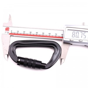 Crochet en plein air escalade camping serrure principale mousqueton multi-fonction écrou alpinisme crochet alpinisme boucle boucle de vitesse en plein air chute équipement sécurité verrouillage trou de sondage d-type vis verrouillage...