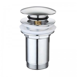 Laiton chromé et chromé à déclic avec vidage pour bassin