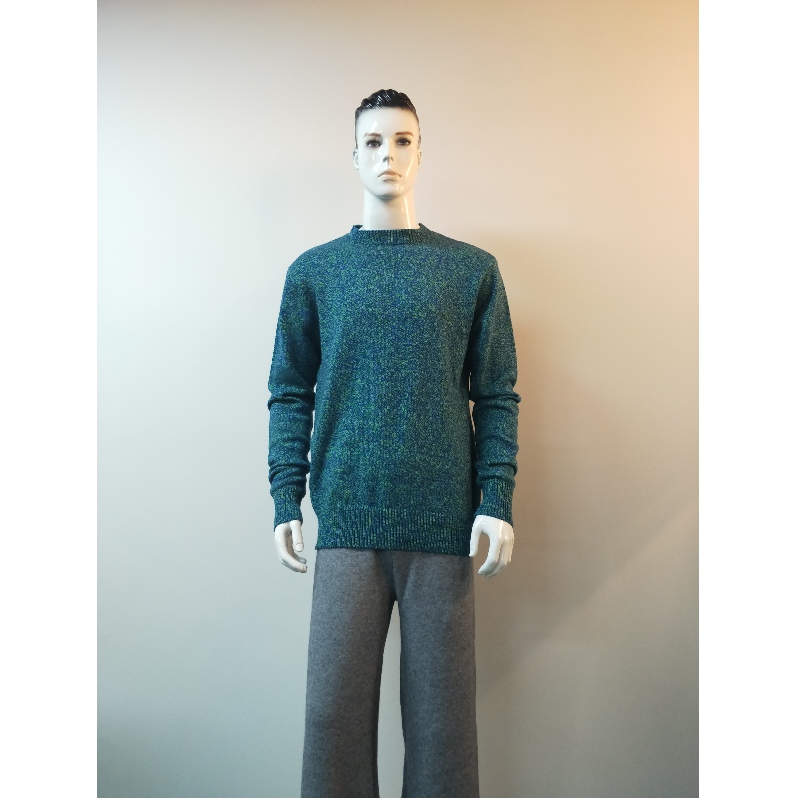 PULL MÉLANGE VERT ET BLEU RLMS0024F