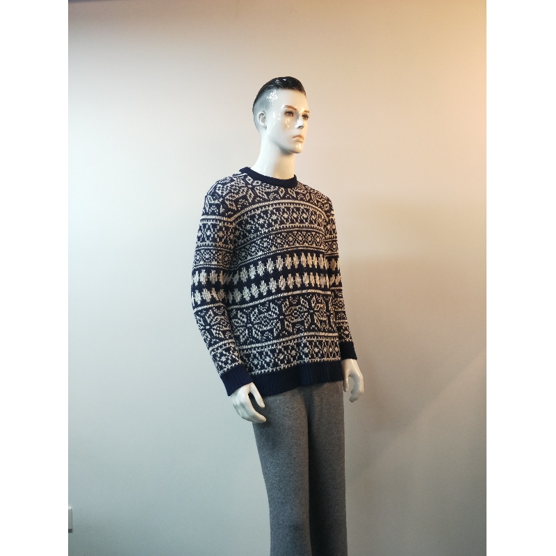 PULL À PLAID NAVY RLMS0030F