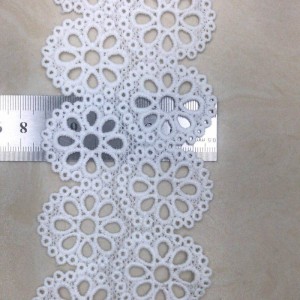 dentelle de soie de lait, dentelle de polyester / nylon, dentelle de coton