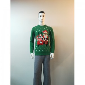 SWEATER IMPRIMÉ VERT CARTOON RLMS0034F