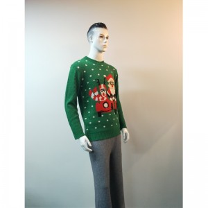 SWEATER IMPRIMÉ VERT CARTOON RLMS0034F