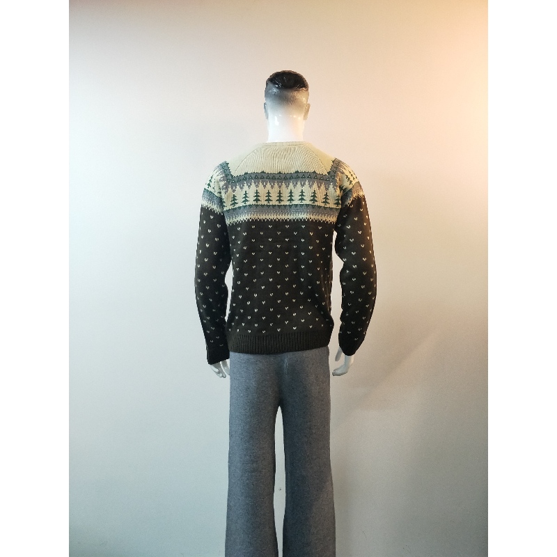 PULL GRIS IMPRIMÉ RLMS0035F
